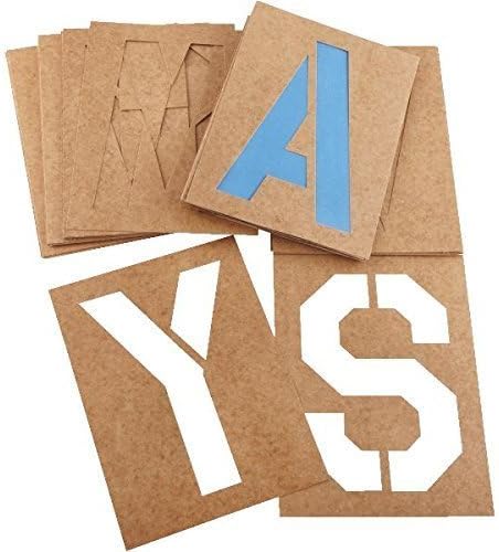 DURO by Graphic Products Stencil-It Oil Board Stencil Set, 6"
