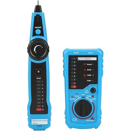 Akozon Wire Tracker, FWT11 Handheld RJ11 RJ45 Telefonkabel Tracker Ethernet LAN Netzwerkkabel Detektor, Tester für Netzwerkkabel Collation, Telefonleitung Tester, Durchgangsprüfung