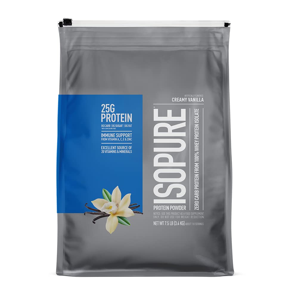 Buy Isopure Whey Isolate Protein Powder with C & Zinc for Immune