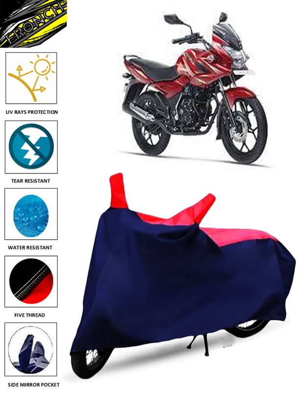 Image of FRONCH Waterproof Bike /SCOOTY Cover for Bajaj Discover 150F (Discover 150F Bike Cover /Discover 150F Bike Cover Waterproof /Bajaj Discover 150F Bike Cover)