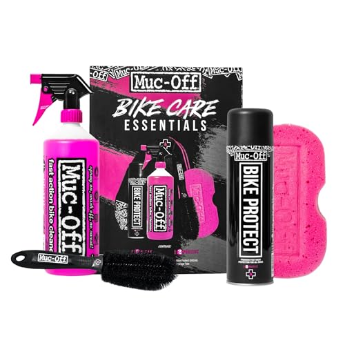 Muc-Off Basis Fahrrad Reinigungsset - Must-Have Fahrrad Zubehör für die Reinigung und den Schutz Ihres Fahrrads Mit Muc-Off Bike Cleaner Bike Protect Reinigungsbürste und Mehr
