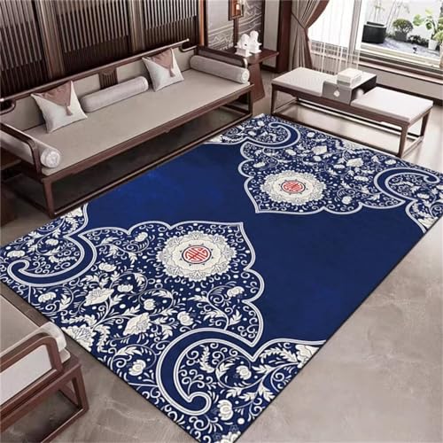 Tapis oriental imprimé aux finitions soignées pour chambre - 2