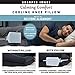 Calming Comfort Cooling Knee Pillow by Sharper Image- Charcoal Infused Memory Foam with Cooling Gel- Helps Side Sleepers Align Spine