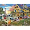 White Mountain 500 Piece Jigsaw Puzzle Summer Nostalgic Lighthouse Puzzles with Large Pieces Gift for Adults 18x24 - My Yellow Beach House