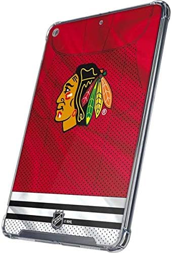 Skinit Clear Tablet Case Compatible with iPad 10.2in (9th Generation, 2019-2021) - Officially Licensed NHL Blackhawks Red Stripes Design