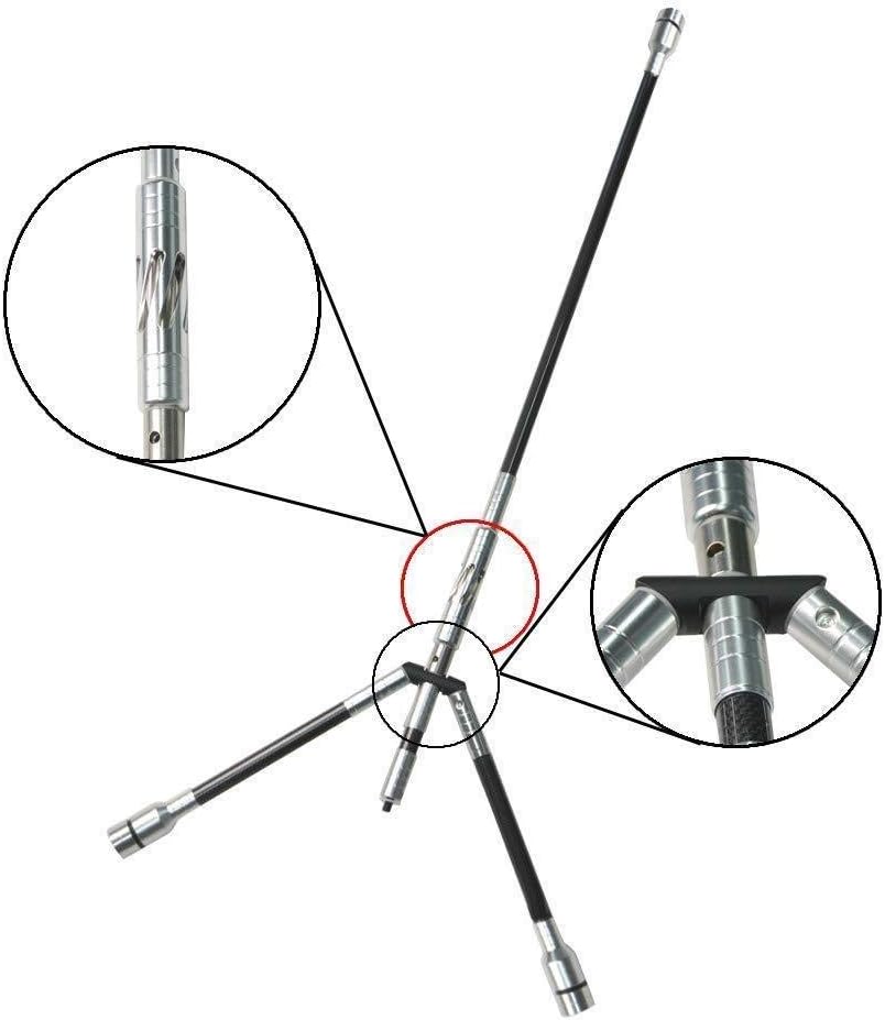Archery Stabilizer Balance Bar Carbon Fiber Side Extend Rod Compound Recurve Bow