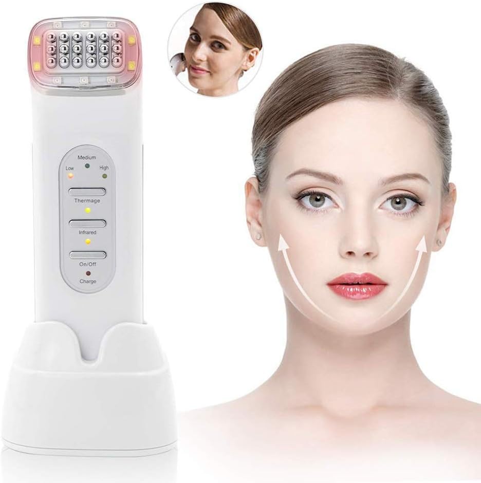 Microcurrent Face Lift Machine, Portable Handheld Electric Ion Facial Massager,Rechargeable Anti Aging Skin Tightening Device : Beauty & Personal Care