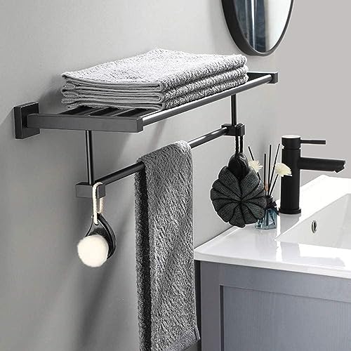 Porte-serviettes mural double barre pour éliminer l'humidité du linge
