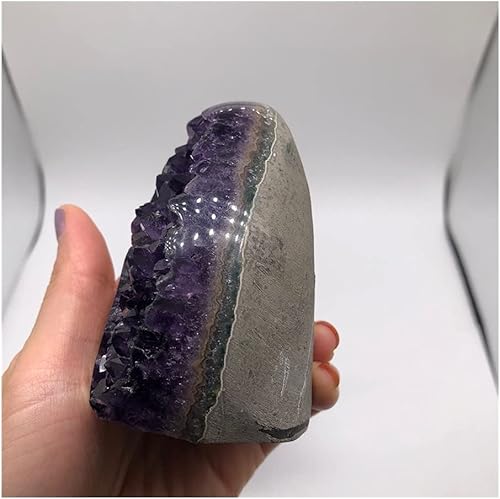 Miniatura 5 de Health & Household 14.11-17.64 oz amatista natural de cuarzo racimo de geoda de cuarzo curación energética + soporte base