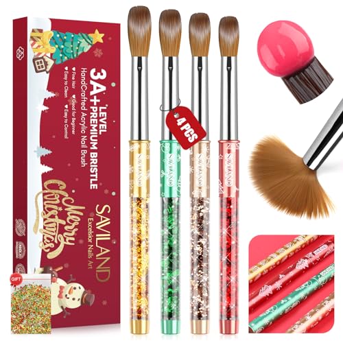 SAVILAND Acrylic Nail Kit with Drill: Professional Nails Kit Acrylic Set for Beginners with Everything White Pink Clear Acrylic Powder and Liquid Set Brushes 100 Forms Manicure Tools Home Salon DIY