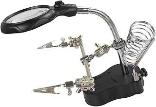 NIYANGLE 12 Repair Magnifier Magnifying Glass Lamp Reading Magnifier with Light Vertical Magnifying Glass LED Light Magnifier