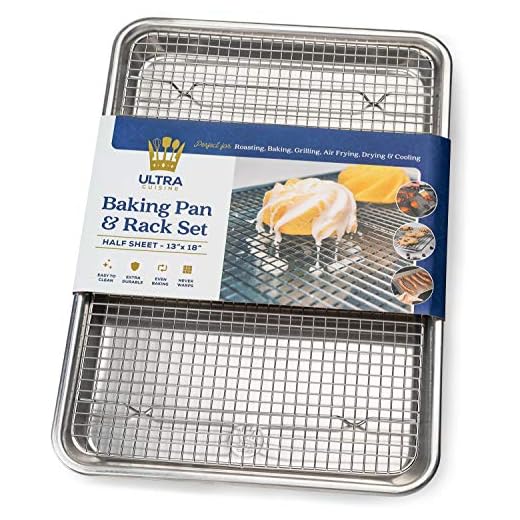 Ultra Cuisine Baking Sheet and Cooling Rack Set