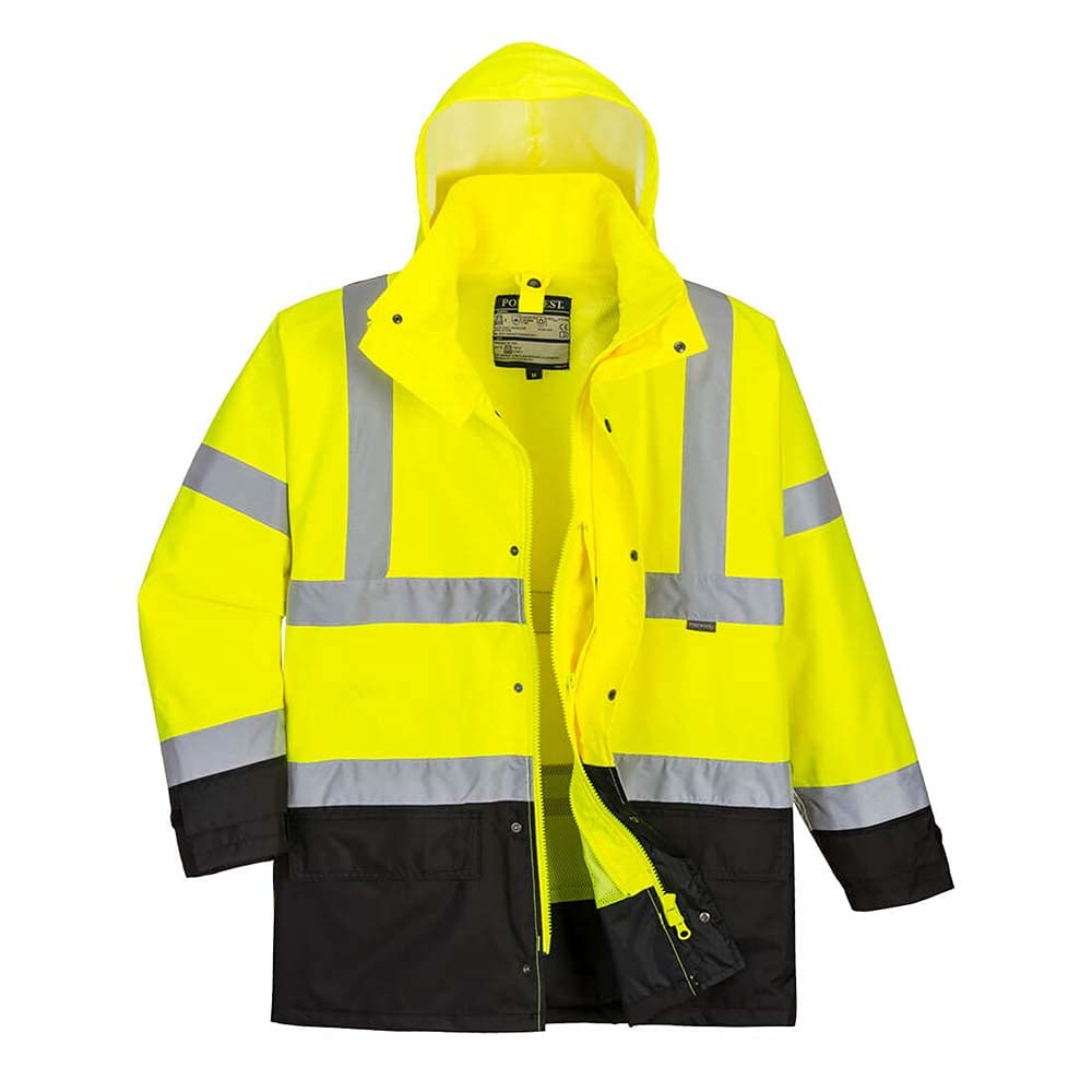 Parka bicolore executive 5-en-1 jaune noir Portwest S768 veste de travail 4XL