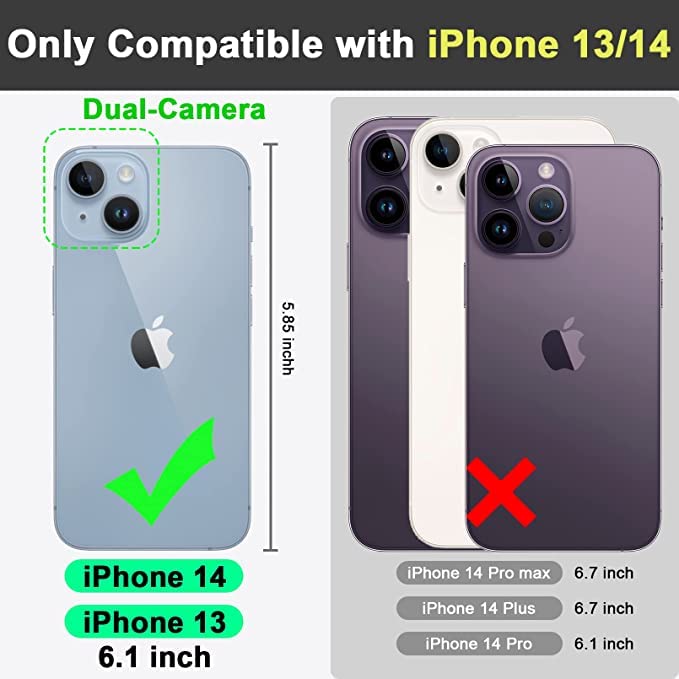 Image of MIDOS Back Cover Compatible with iPhone 14 Liquid Silicone Case Full Protection Shock Proof Back Cover for iPhone 14 [ Yellow ]