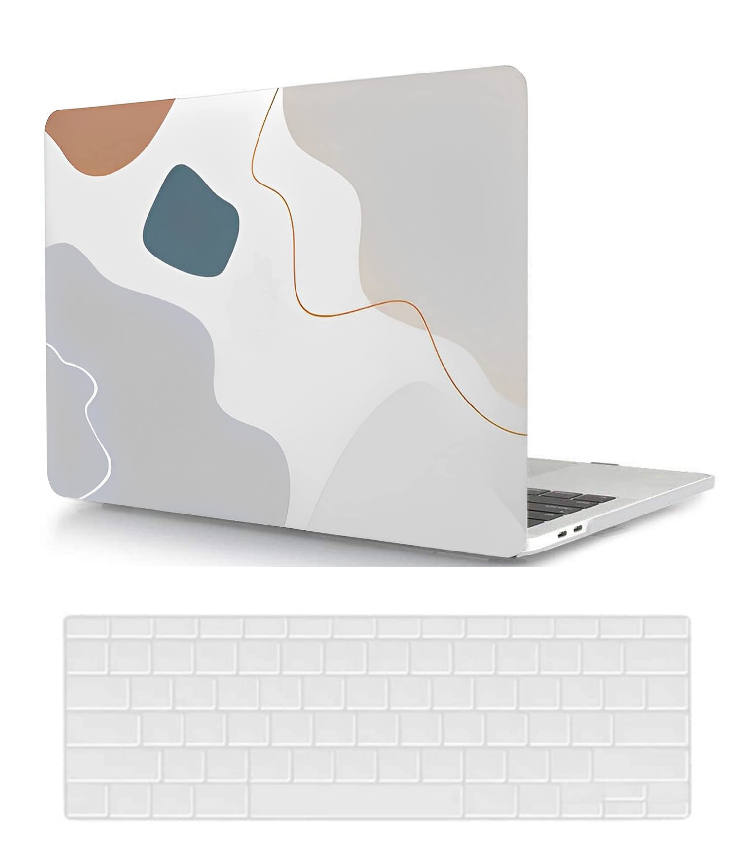 Coque Rigide MacBook Air 13" A1466/A1369 (2010-2017) - Protection Clavier Et Écran Inclus - Design Cerveau Gauche/Droit