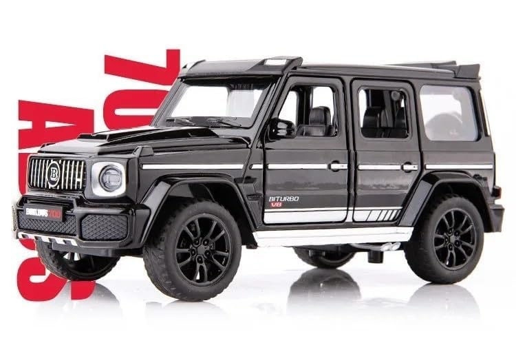Image of 1:32 Alloy Model Car Compatible for G-Class SUV Style | Die-Cast Metal Pull Back Toy Car with Light & Sound, Openable Doors | Collectible & Gift Toy Vehicle for Kids Boys Girls (Black)
