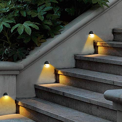 Lumina Low Voltage Landscape Lighting Cast-Aluminum Outdoor Deck And Step Light Warm White 2W G4 Led Bulb Included Garden Yard Decoration Lights For Stair Pathway Walkway -Black Dsl0103-Bkled2 (2Pk) #TOP2