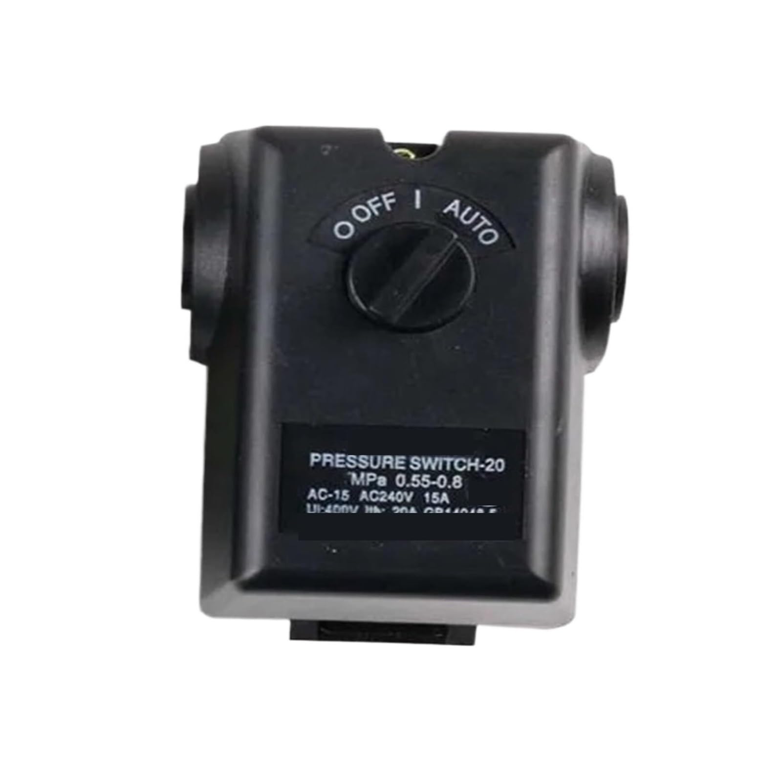 Regulator ciśnienia, 3 Szt. Przełącznik Ciśnieniowy, Poziomy Automatyczny Kompresor Powietrza Z Pojedynczym Otworem 15A, Kontroler 5-12 KG,dla sprężarki powietrza(Knob single hole switch 9-12KG)