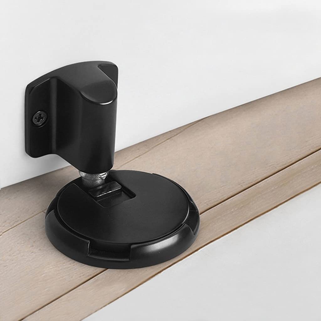 Door Stopper, Nail-Free Sticker Zinc Alloy Heavy Duty Door Holder Hardware(A)