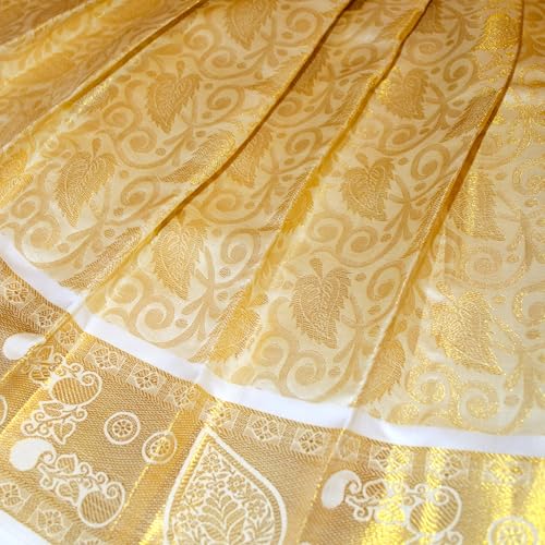 Image of Chandrakala Lehanga Pattu Pavadai For Girls Kids South Indian Dress, (KL115-P)