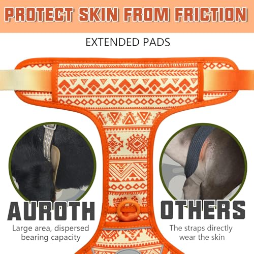Image of AUROTH Dog Harness for Small Medium Dogs, Tactical No Pull Dog Vest