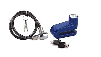 Guance Disk Brake Lock Antitheft with Key Lock Universal Bike/scooty (Color May Vary) for UM Renegade Mojave
