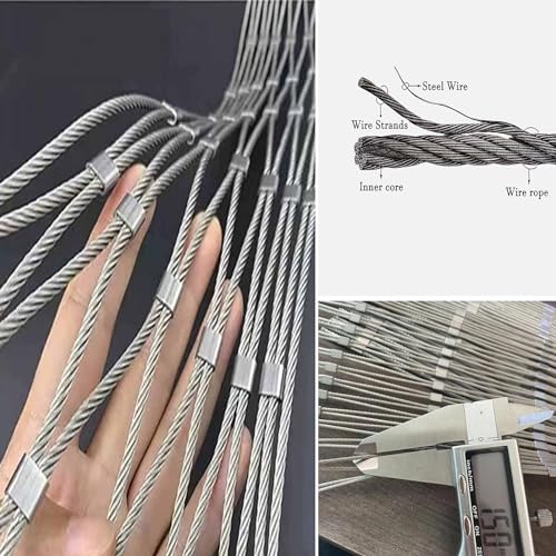 Filet de clôture anti-chute en acier pour sécuriser un balcon - 4