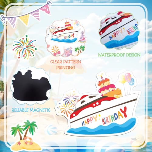 20 imanes decorativos para puertas de cumpleaños miniatura 3