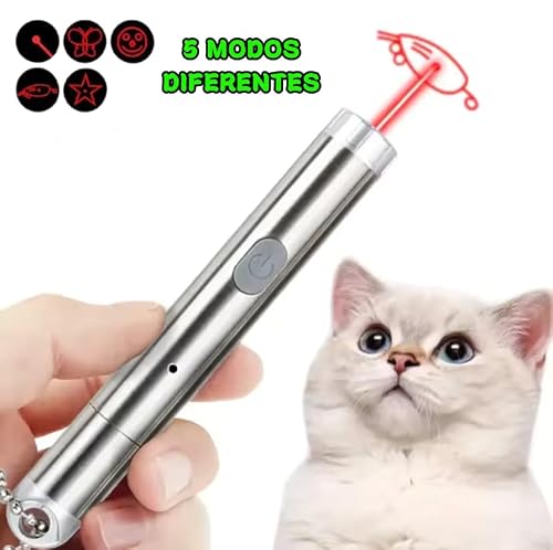 Miniatura 2 de Dicoga Linterna Led Recargable Para Gatos Juguete Interactivo Con Luz Led Con Diferentes Formas Ejercicio Y Diversión Para Mascotas.