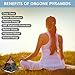 Anaya Agate Orgone Pyramid – Shungite Crystal Pyramid for Spiritual Protection and Inner Peace – Handmade Orgonite Pyramid with Flower of Life – Shungite Pyramid for Positive Energy, Meditation, Yoga