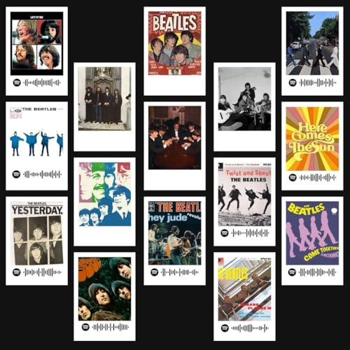 Image of Funk You Store Posters Cards Kit (Set of 15) | Anime Berserk Mini Posters Collage Kit Mini Poster Size (8 x 6 cm) Poster for Phone Accessories, Bedroom, Office, Living room, Dorm room (The Beatles)