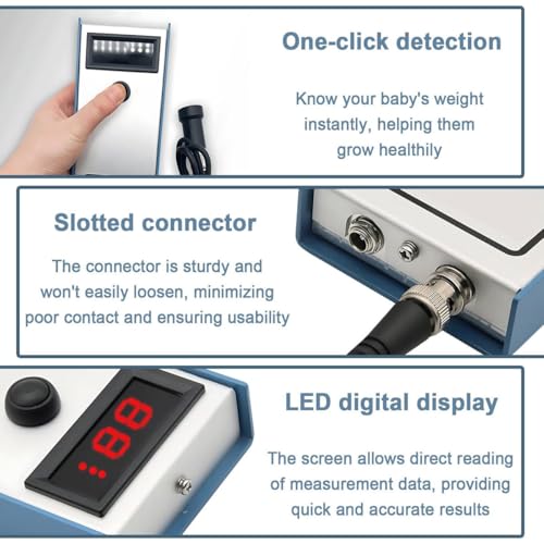 Instrumento de medición de grosor de grasa dorsal de cerdo, medidor portátil de grasa dorsal con luz indicadora, adecuado para el hogar o comercial