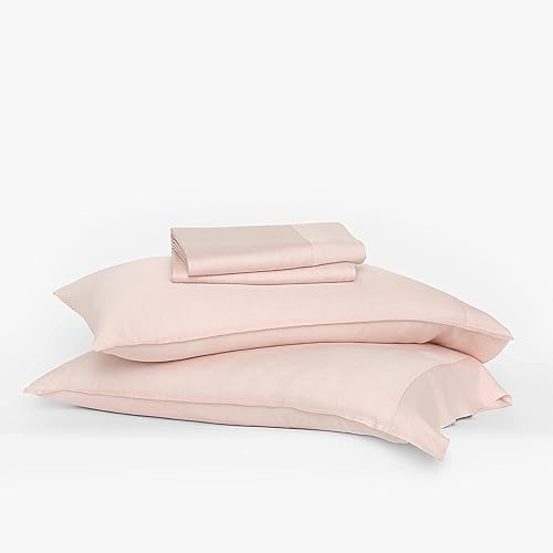 Miniatura 7 de Buffy Juego de sábanas 100% lyocell eucalipto, suave y sedoso, fresco al tacto, teñido natural, 4 piezas con bolsillos profundos de 15 pulgadas