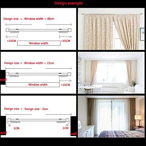 3.6ft Upgraded Aluminum Curtain Track, Can be Used as an Extension Track Rod, Living Room or Picture Windows and Room Divider with Runners and Hooks (White) by TOM TOOL - Image 5