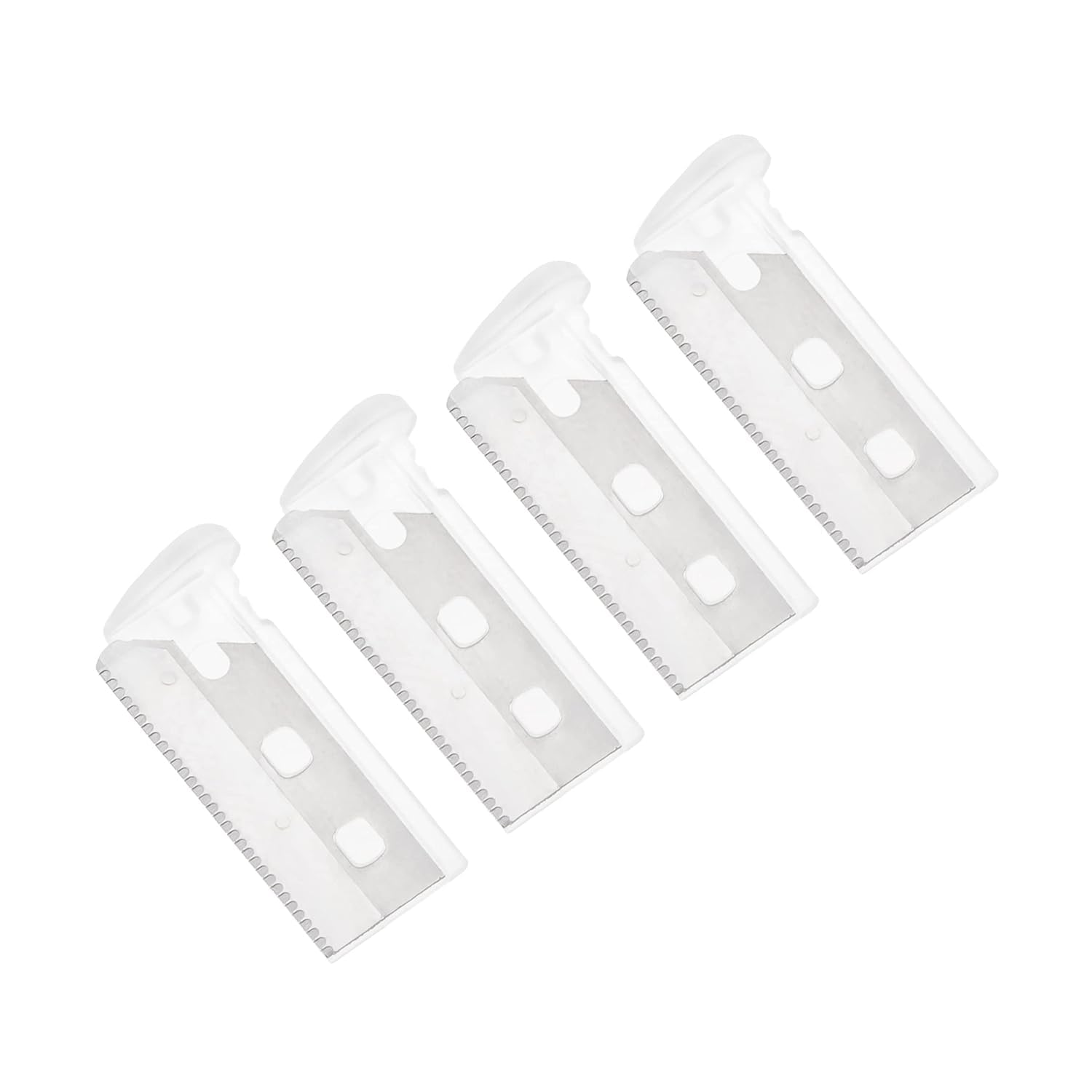Tweezerman Eyebrow Razor Replacement Blades, Stainless Steel Brow Hair Facial Razor Refill Blades (Pack of 4)
