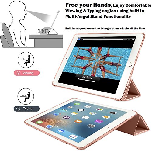 Image of DuraSafe Cases for iPad Pro 9.7 inch 2016 Case A1673 MLMP2HN /A MM172HN /A MLMN2HN /A MLMQ2HN /A A1674 A1675 MLMW2HN /A MLMX2HN /A MM192HN /A MLMV2HN /A MLN02HN /A MLN12HN /A MM1A2HN /A MLMY2HN /A - Rose Gold