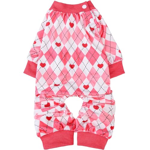 Image of BEAUTYZOO Dog Valentines Outfit, Soft Fleece Puppy Sweater for Medium Dogs