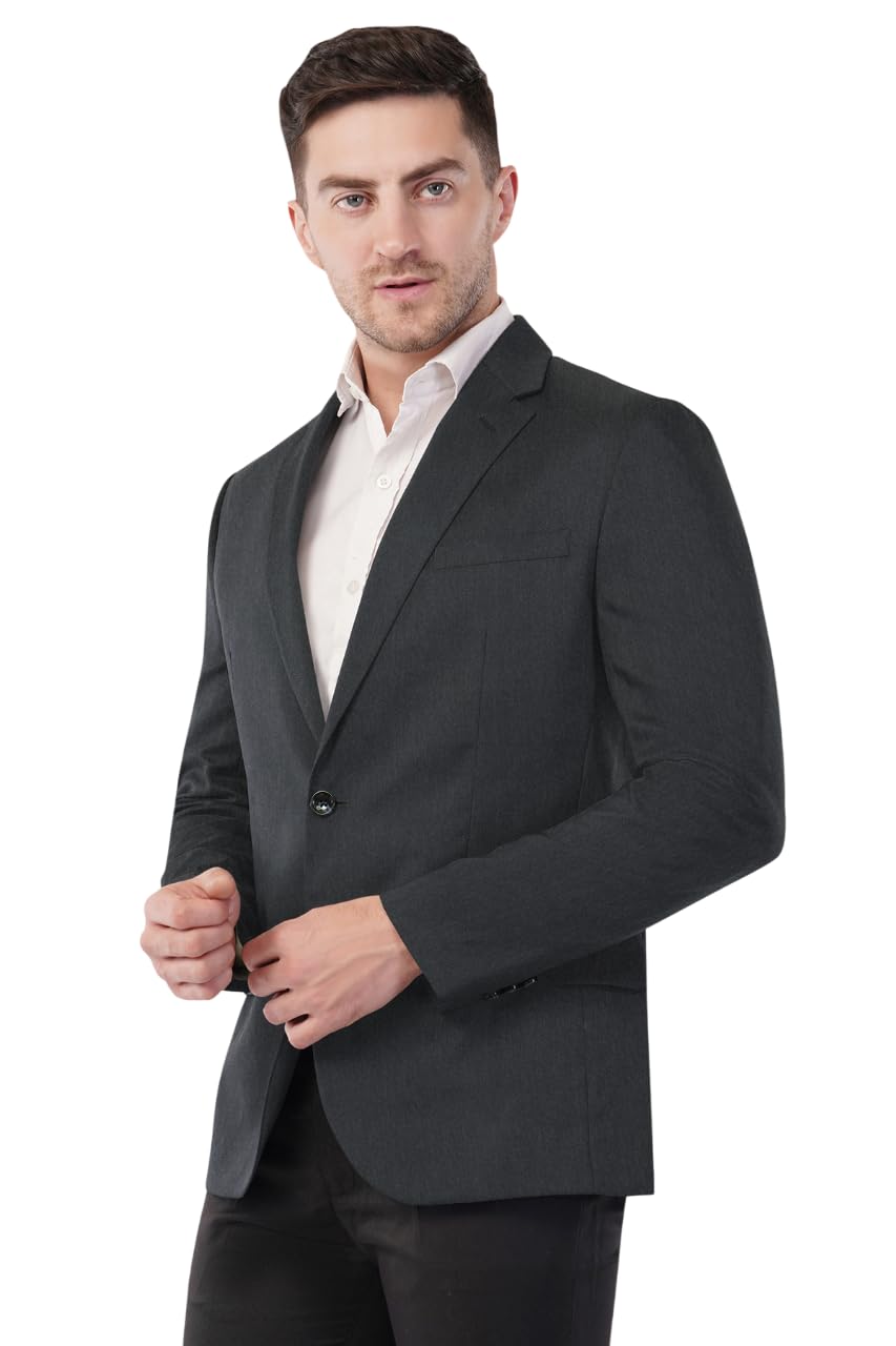 saintx Men's Formal Blazer | Fully Lined | Slim Fit | Professional Jacket | Premium Business Formal Suit | Office | Wedding | All Purpose-picture-31