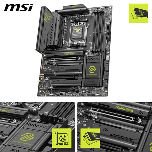 Image of MSI MAG X870E Tomahawk WiFi Motherboard,ATX-Supports AMD Ryzen 9000 /8000 /7000 Processors,AM5,DDR5 Memory Boost 8400+ MT /s (OC),PCIe 5.0 x16,M.2 Gen5,Wi-Fi 7,5G LAN+Kingston NV3 2TB NVMe SSD Bundle
