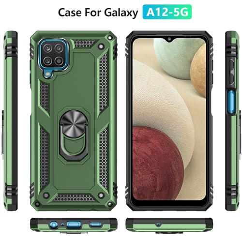 Coque de téléphone pour Galaxy A12 blindée de qualité militaire