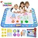 Water Doodle Mat,Extra Large Kid Magic Aqua Drawing Pad,Painting Board with 3 Pens,1 Magic Brush Accessories,Educational Toys Gifts for Boys Girls Toddlers 2 3 4 5 6 7 + Year Old Size 38.5"X 29.5"