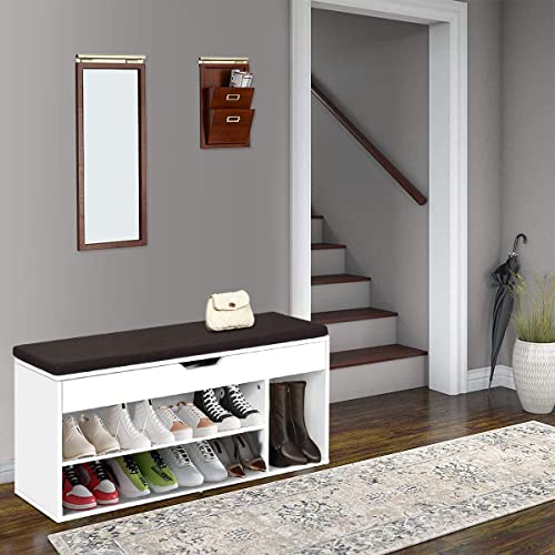 Giantex Scarpiera Panca da Ingresso, Portascarpe