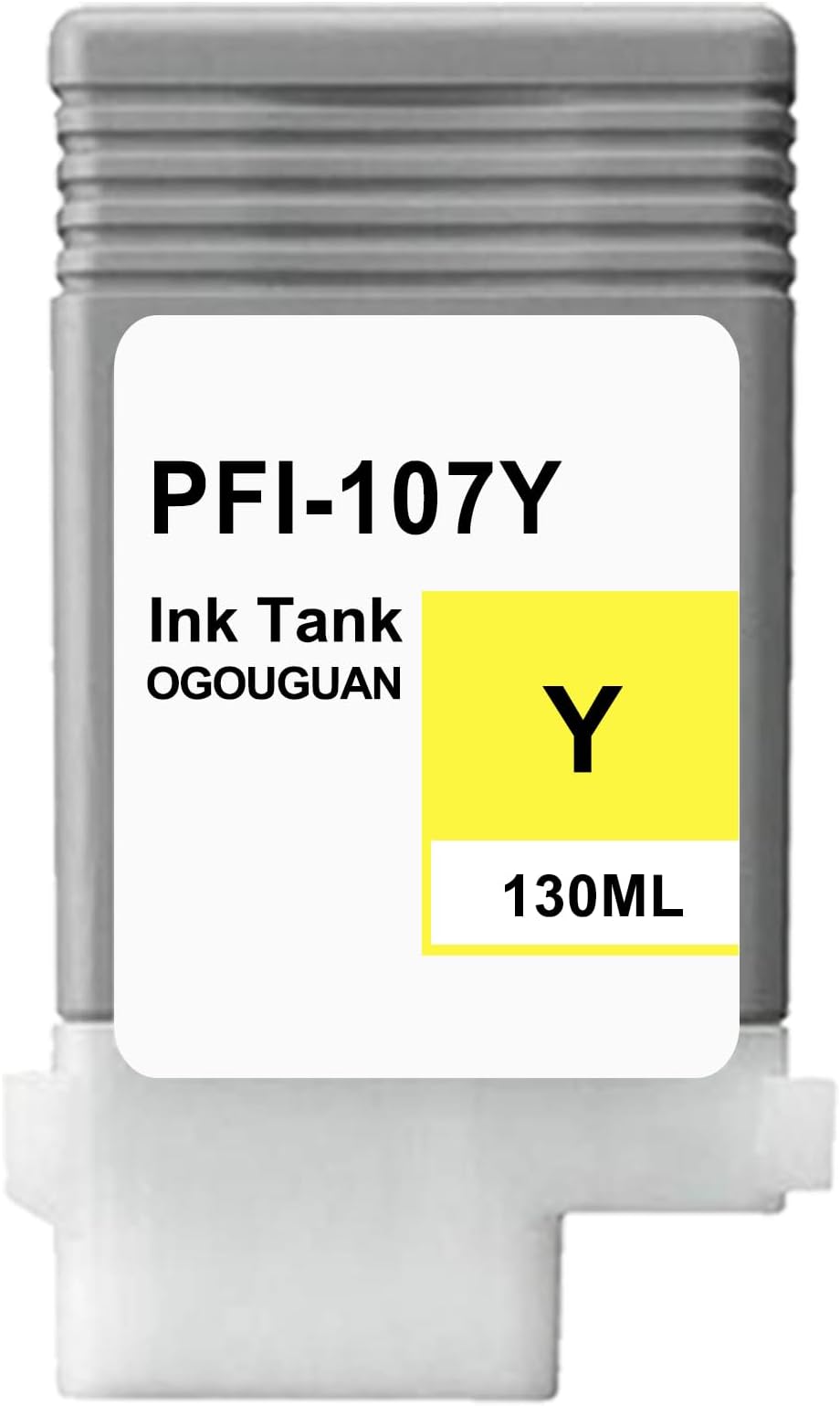 OGOUGUANPFI-107 PFI107 Compatible Ink cartridges Replacement for PFI107 PFI 107 PFI-107MBK PFI-107BK PFI-107C PFI-107M PFI-107Y Image PROGRAF iPF670 iPF680 iPF685 iPF770 iPF780 iPF785 (Yellow)