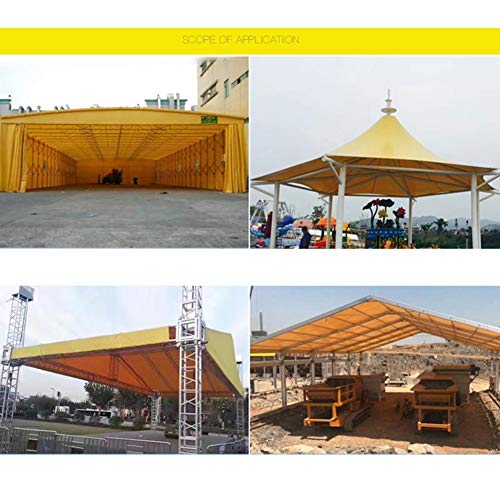 Bâche imperméable extérieure anti-déchirure jaune pour grand camion - 7