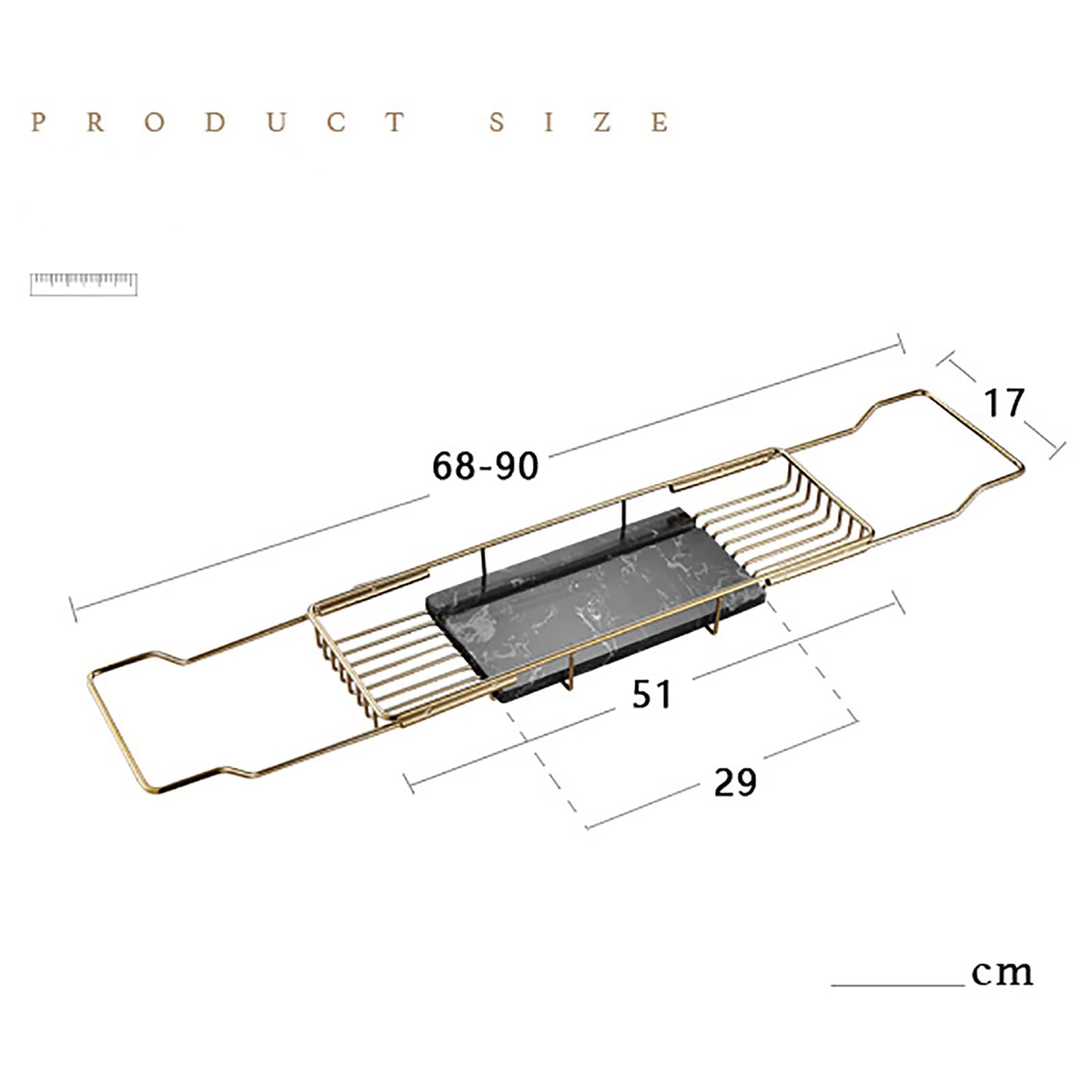 Hochwertiges verstellbares Badewannentablett mit Weinhalter, erweiterbar 68 x 90 cm, multifunktionale Badewanne, passend für alle Badewanne, ideales Badaccessoire zum Entspannen und Wellnessbereich