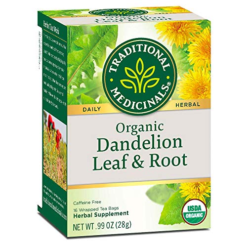 Traditional Medicinals Tea, Organic Dandelion Leaf and Root Tea, 16 Bags