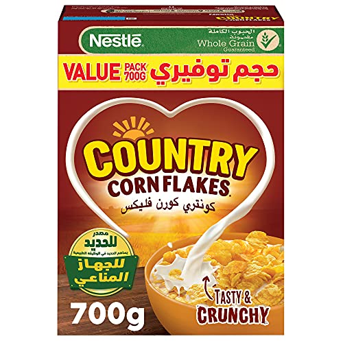 عبوة حبوب الافطار كونتري كورن فليكس من نستله، 700 جم