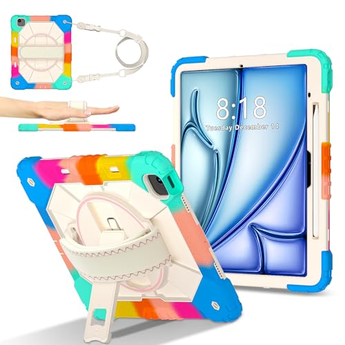 Coque iPad Air 13 antichoc m3 m2 pour éviter les fissures avec dragonne antichute