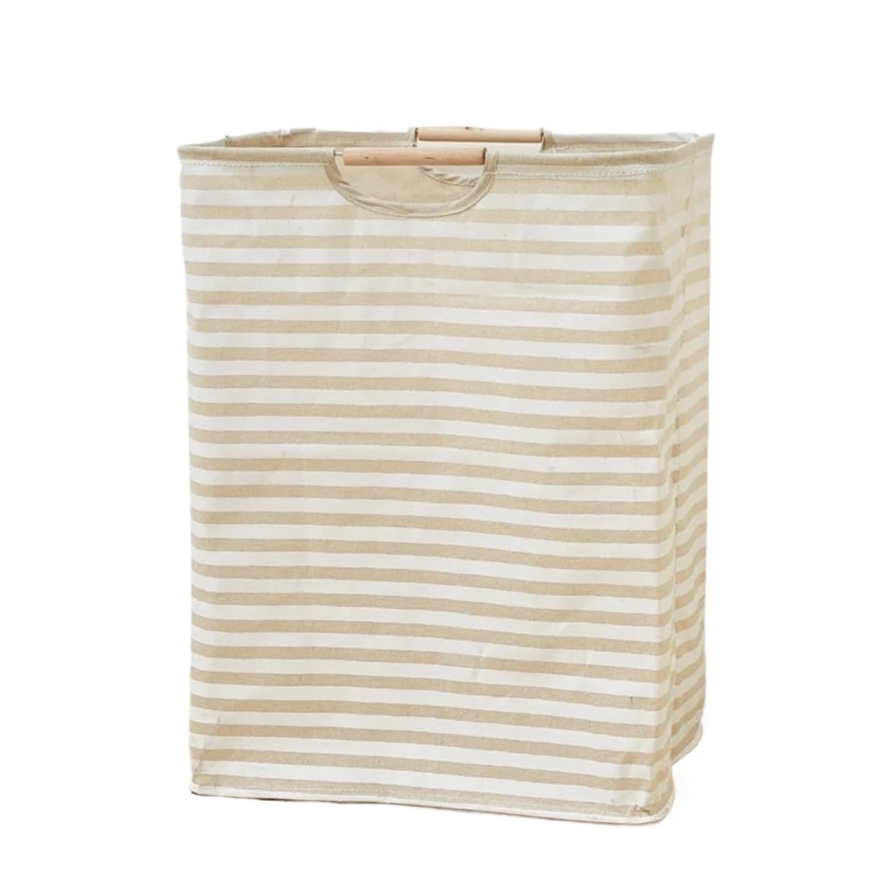 Panier à linge en coton et lin pliable pour petits espaces