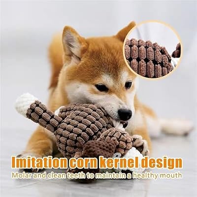 Dog Toys for Aggressive Chewers, Stuffed Animal Plush Chew Toys with Squeakers, Interactive Dog Toys for Boredom (Combo4-3pcs)